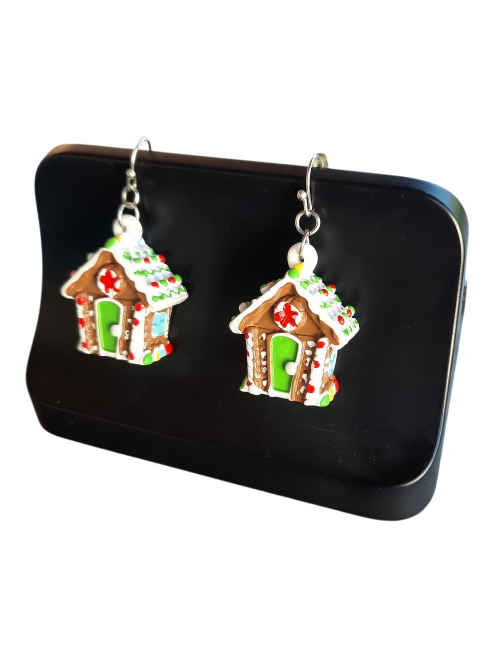 Gingerbread House Earrings